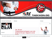 Tablet Screenshot of itf-taekwondo.nl